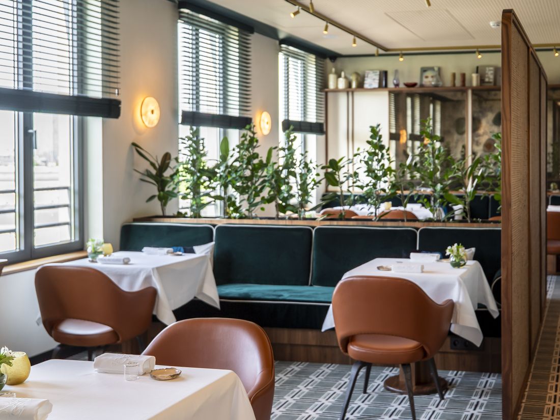 The dining room at Chaga, Brussels